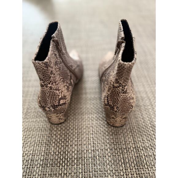 CORSO COMO Freen Snake Print Leather Pointed Women Booties Boots Shoes Natural 6 - Picture 5 of 6